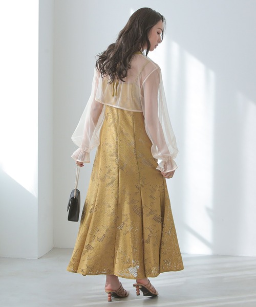 「Kana」 コンビワンピース M マスタード レディース_画像8