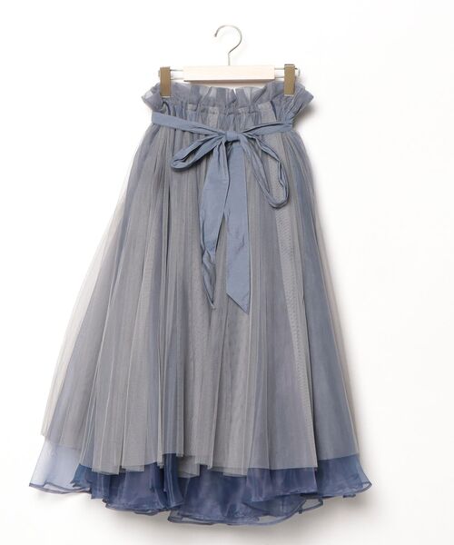 LA BELLE ETUDE（ラベルエチュード） フレアスカート FREE ブルー