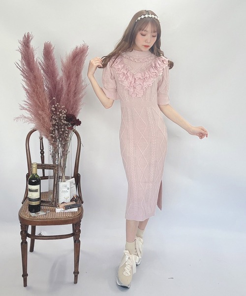 新品タグ付♪オスカーデラレンタ ピンク ニット ワンピース 新品タグ付♪オスカーデラレンタ ピンク ニット ワンピース レディース