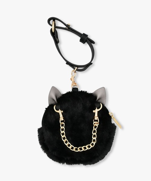 ♥アナスイミニ♥ビジュー猫マフラー♥ヒョウ柄♥トドラー♥新品♥ ANNA SUI（アナスイ） マフラー ストール TITIマフラーホルダー