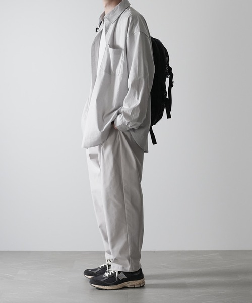 「RUUBON」 長袖シャツ M ベージュ メンズ_画像8