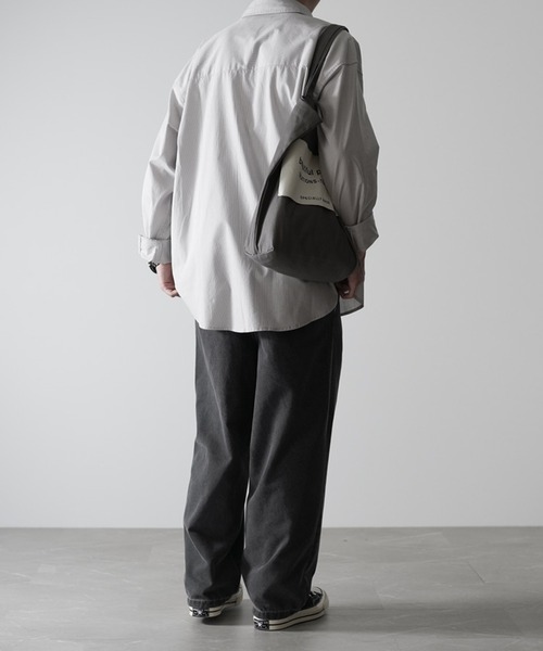 「RUUBON」 長袖シャツ M ベージュ メンズ_画像9