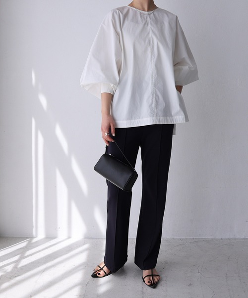 「evernavy」 長袖ブラウス M ブラック レディース_画像9