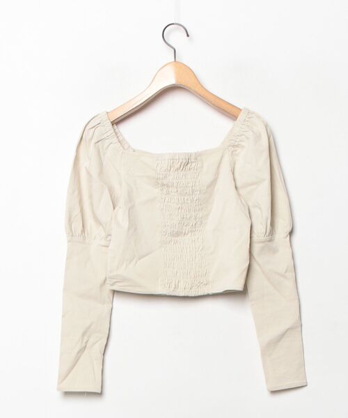 「EMODA」 長袖カットソー FREE ベージュ レディース_画像2