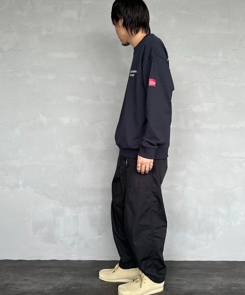 「Manhattan Portage」 スウェットカットソー S ネイビー レディース_画像3