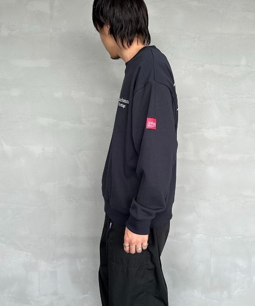 「Manhattan Portage」 スウェットカットソー S ネイビー レディース_画像7