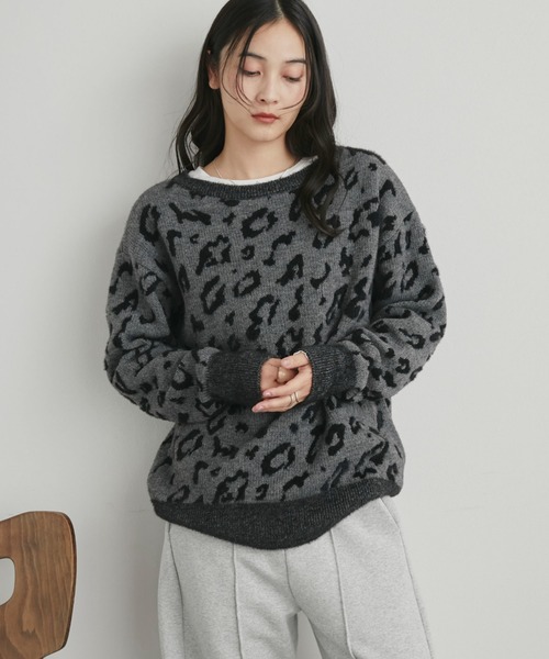 DOUX ARCHIVES（ドゥアルシーヴ） ニット セーター レオパード