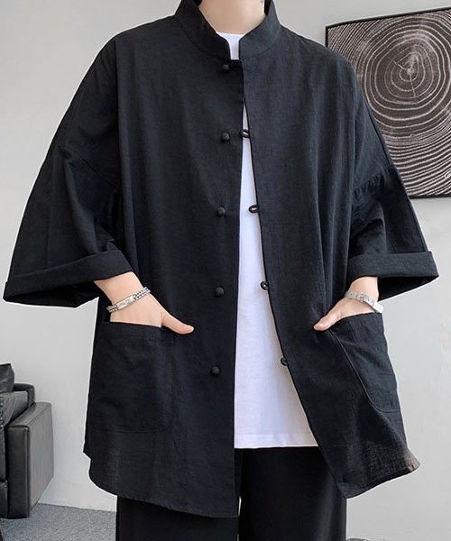 「Shoowtime」 長袖シャツ X-LARGE ブラック メンズ_画像4