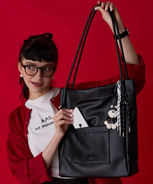 ②ハンドメイドmama BONLECILL Marche トートバッグ 「BONLECILL Marche」「A4収納」ナロー