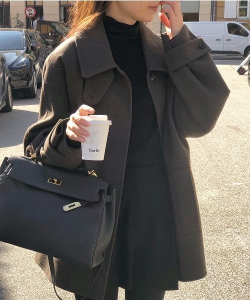 「a lot of love」 ステンカラーコート FREE ブラウン レディース_画像3