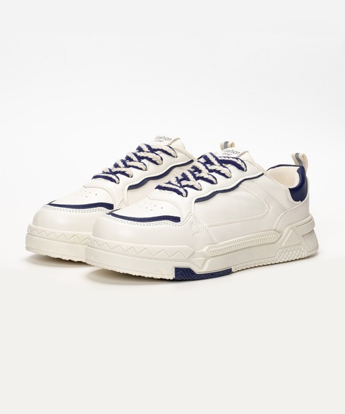 「SVEC」 シューズ 37 ホワイト×ブルー レディース_画像9