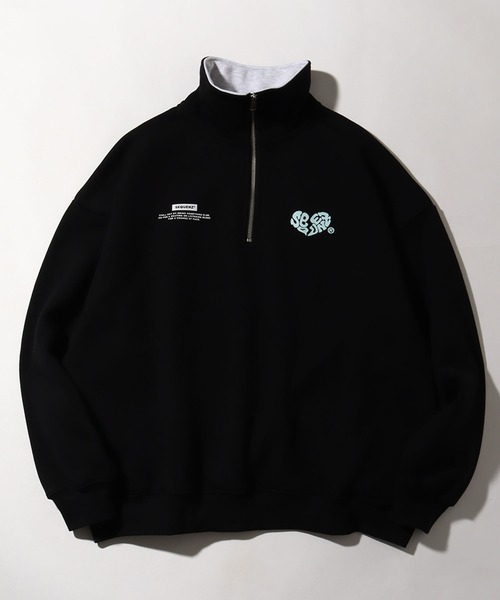 「SEQUENZ」 スウェットカットソー X-LARGE ブラック メンズ_画像2