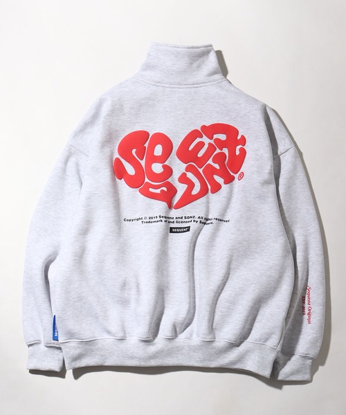 「SEQUENZ」 スウェットカットソー X-LARGE ブラック メンズ_画像5