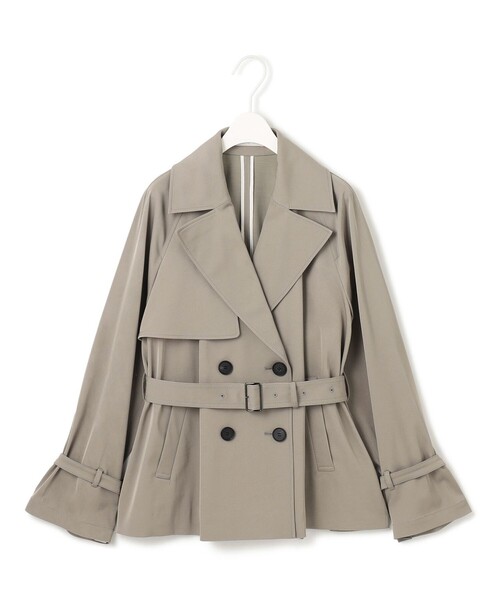 「ICB」 トレンチコート 40 ベージュ レディース_画像4