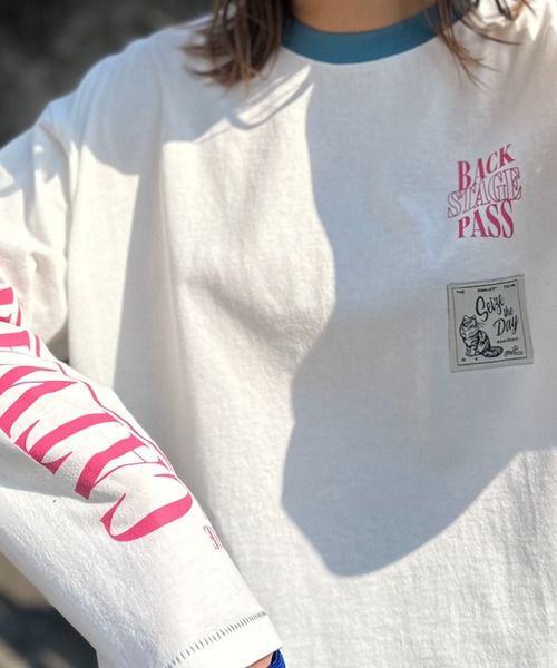 「mi via loca」 長袖カットソー FREE オフホワイト レディース_画像6