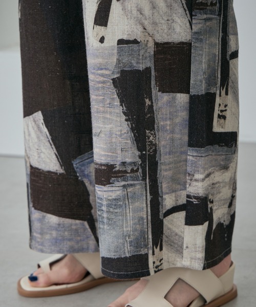 「ROSE BUD」 イージーパンツ FREE グレー レディース_画像2