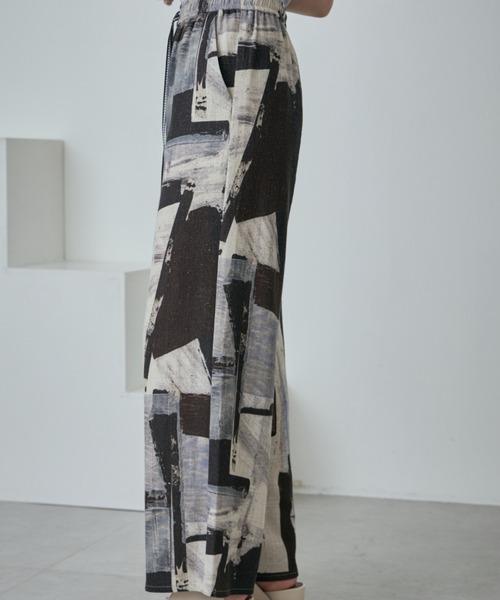 「ROSE BUD」 イージーパンツ FREE グレー レディース_画像5