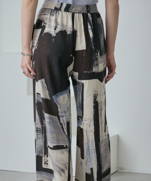 「ROSE BUD」 イージーパンツ FREE グレー レディース_画像6