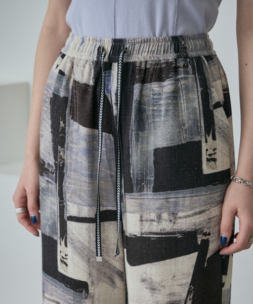 「ROSE BUD」 イージーパンツ FREE グレー レディース_画像7