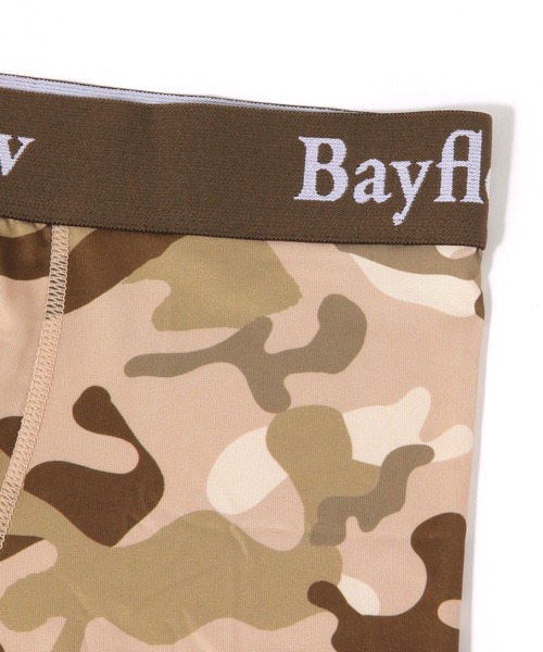 BAYFLOW（ベイフロー） ボクサーパンツ 迷彩柄ロゴリブアンダーウェア