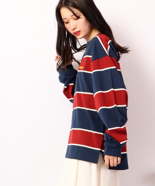 「SUGGESTION」 長袖Tシャツ M グリーン メンズ_画像3