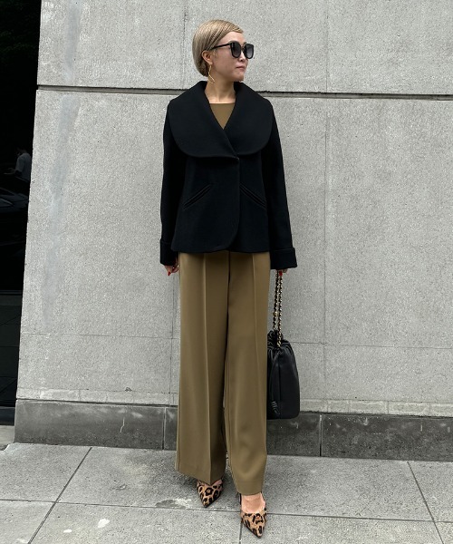 「JENNE」 ジャケット SMALL キャメル レディースの画像