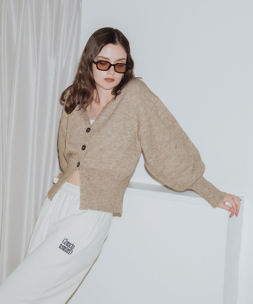 「Mili affinity」 ニットカーディガン FREE ブラック レディース_画像8