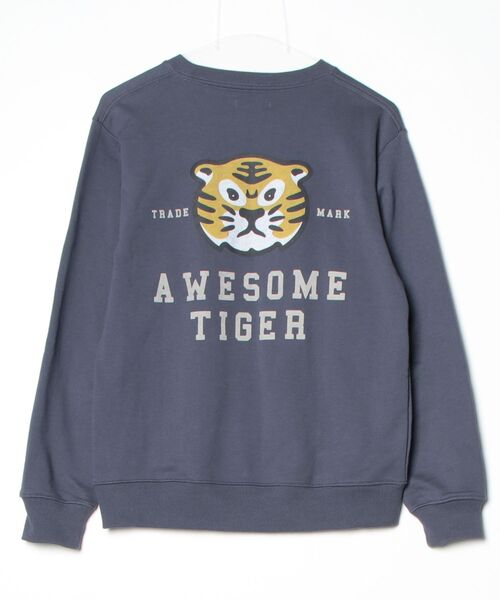 「Design Tshirts Store graniph」 ワンポイントスウェットカットソー S ネイビー レディース_画像2