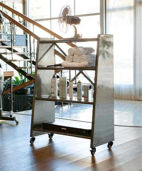 DULTON（ダルトン） 家具 4 TIER TAPERED METAL SHELF RAW/メタル