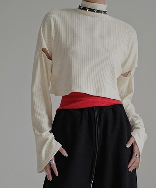 「chuclla」 長袖カットソー FREE アイボリー レディース_画像4