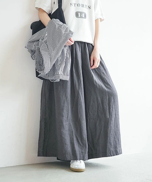 solamonat poche（ソラモナポッシェ） パンツ リネンキャンバス