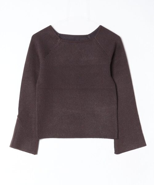 「mil」 長袖ニット X-SMALL チャコールグレー レディース_画像4