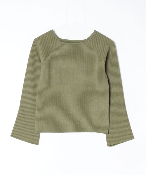 「mil」 長袖ニット X-SMALL チャコールグレー レディース_画像5