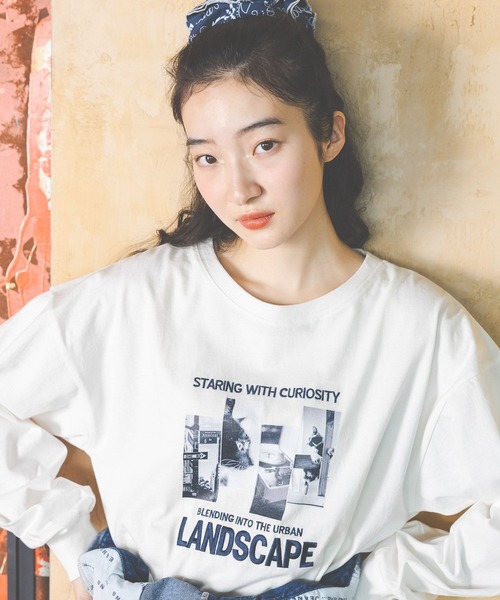niko and…（ニコアンド） tシャツ アソートフォト＆レタリングTシャツ