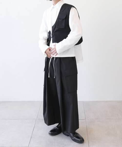 「minsobi」 ベスト FREE ブラック メンズ_画像3