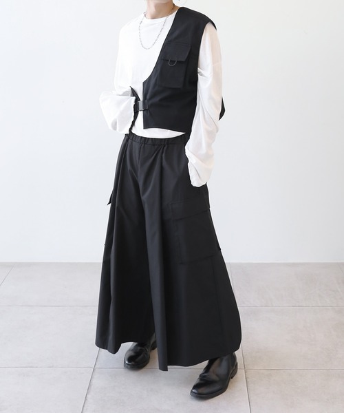 「minsobi」 ベスト FREE ブラック メンズ_画像5