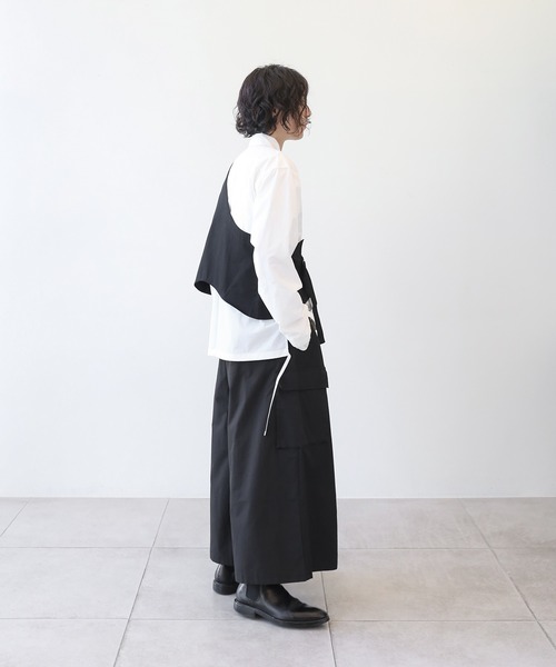 「minsobi」 ベスト FREE ブラック メンズ_画像9