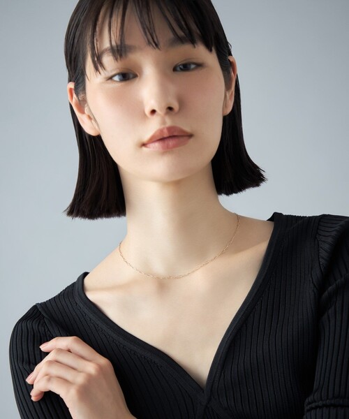 ネックレス K10YG ネックレス デザインチェーン レディースの画像
