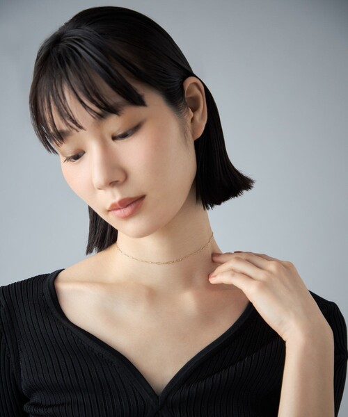ネックレス K10YG ネックレス デザインチェーン レディースの画像