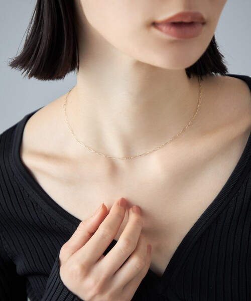 ネックレス K10YG ネックレス デザインチェーン レディースの画像