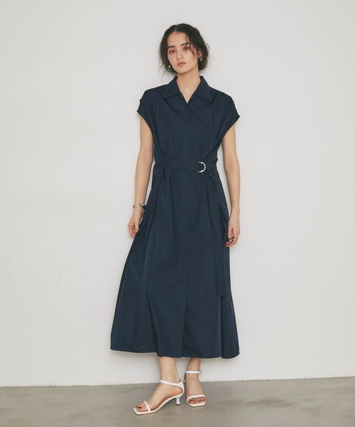 ARVELLIA ワンピース TUCK BELT SHIRT DRESS : ZOZOTOWN Yahoo!店
