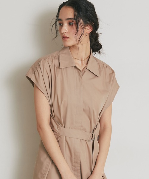 ARVELLIA ワンピース TUCK BELT SHIRT DRESS : ZOZOTOWN Yahoo!店