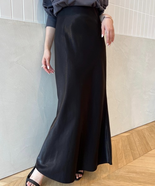 「anuans」 スカート SMALL ブルー レディースの画像