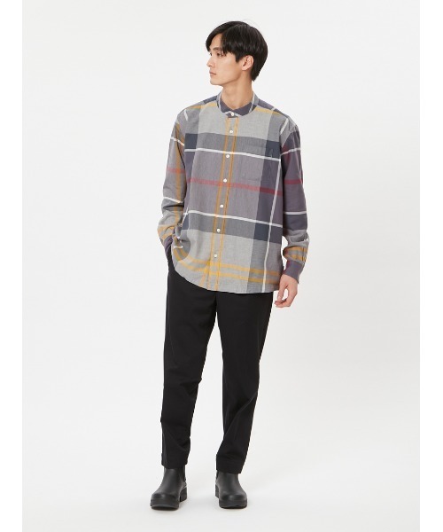 「Barbour」 長袖シャツ 38 グリーン メンズの画像