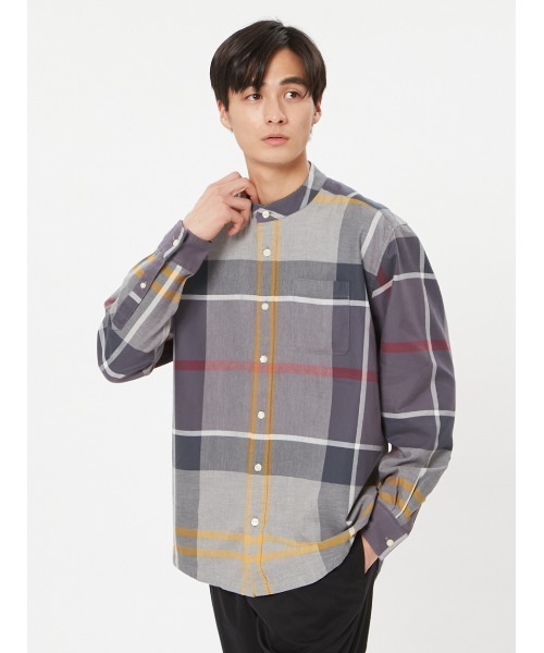 「Barbour」 長袖シャツ 38 グリーン メンズの画像