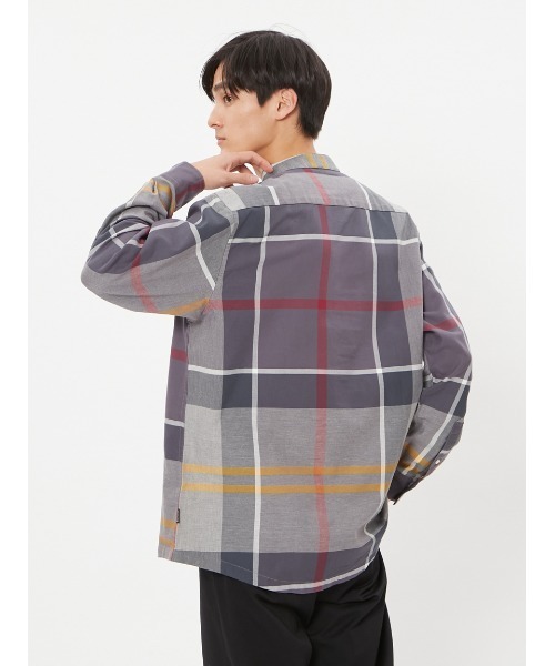 「Barbour」 長袖シャツ 38 グリーン メンズの画像