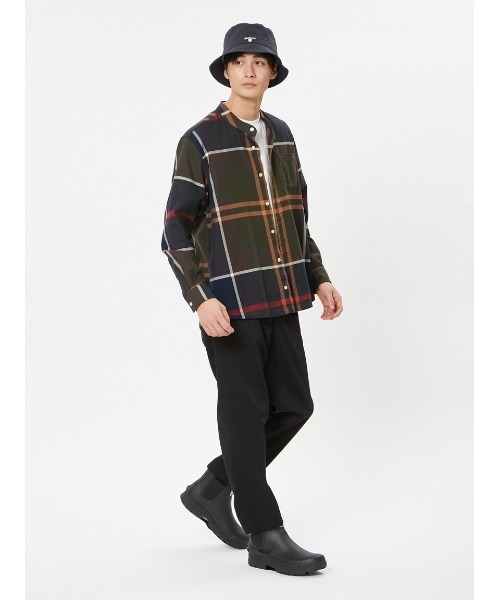 「Barbour」 長袖シャツ 38 グリーン メンズの画像