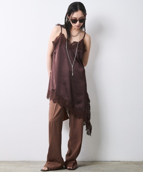 CHIC STYLE（シックスタイル） アシンメトリーヘムキャミソール 