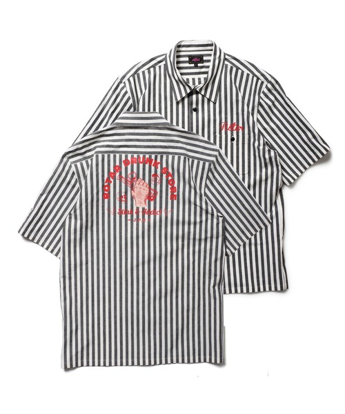 「ROTAR」 半袖シャツ LARGE ネイビー メンズ_画像3