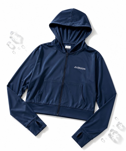 Kappa（カッパ） パーカー uvカット 冷感 超冷感ショート丈パーカー